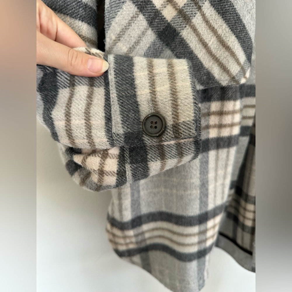 SOLD✔️2/18: NWOT Zara Plaid Overshirt, Size Large - Picture 12 of 15